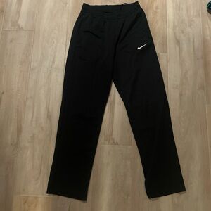 Black Nike track pants
